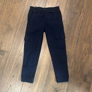 Black Cargo Jogger Pants